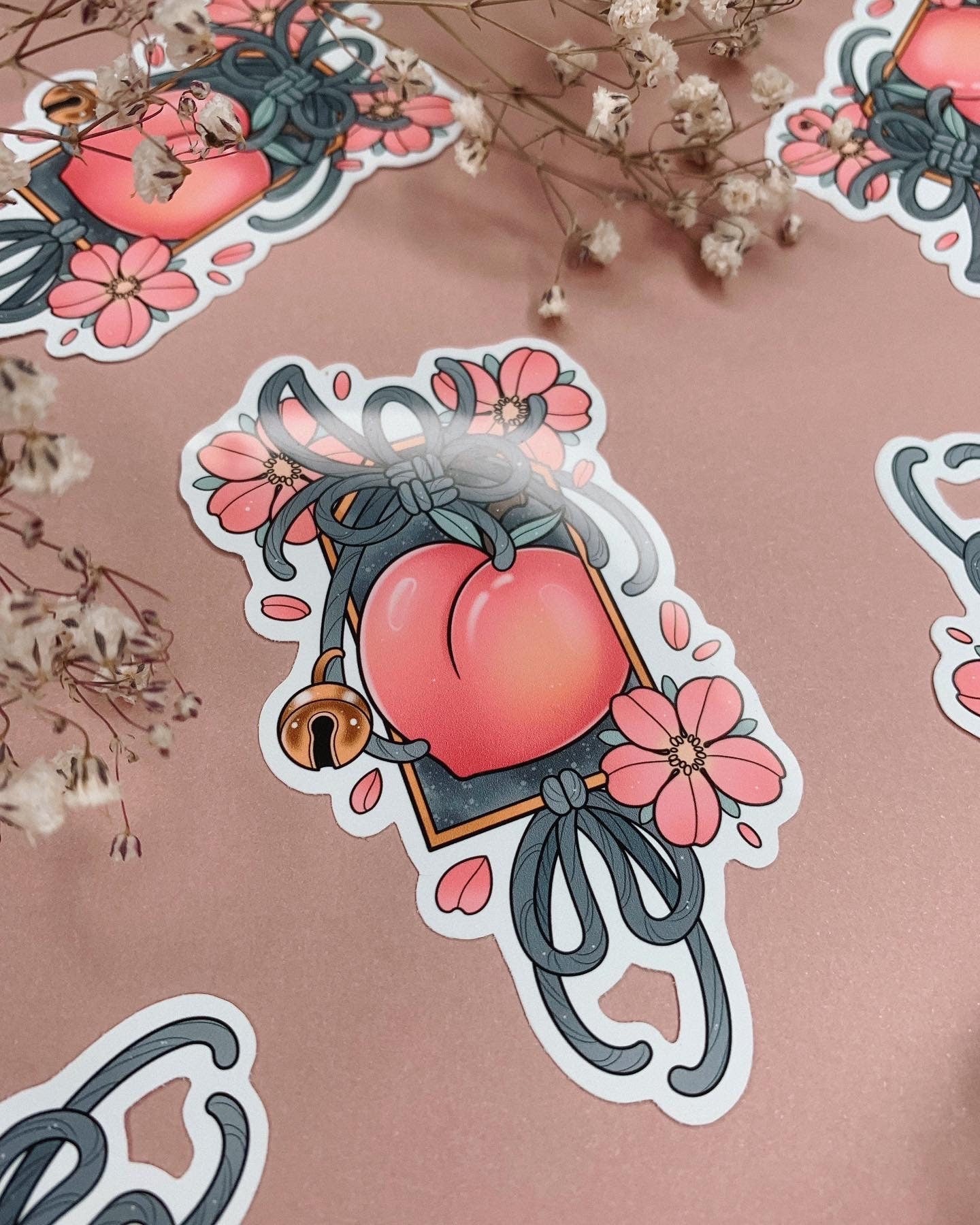 Momo-Omamori Sticker